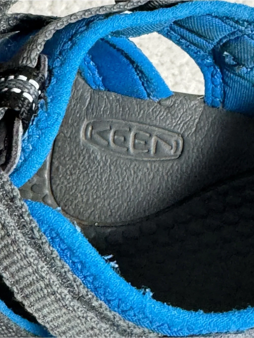 KEEN Newport H2 Kids Waterproof Water Sandals Grey Blue Size 3Y